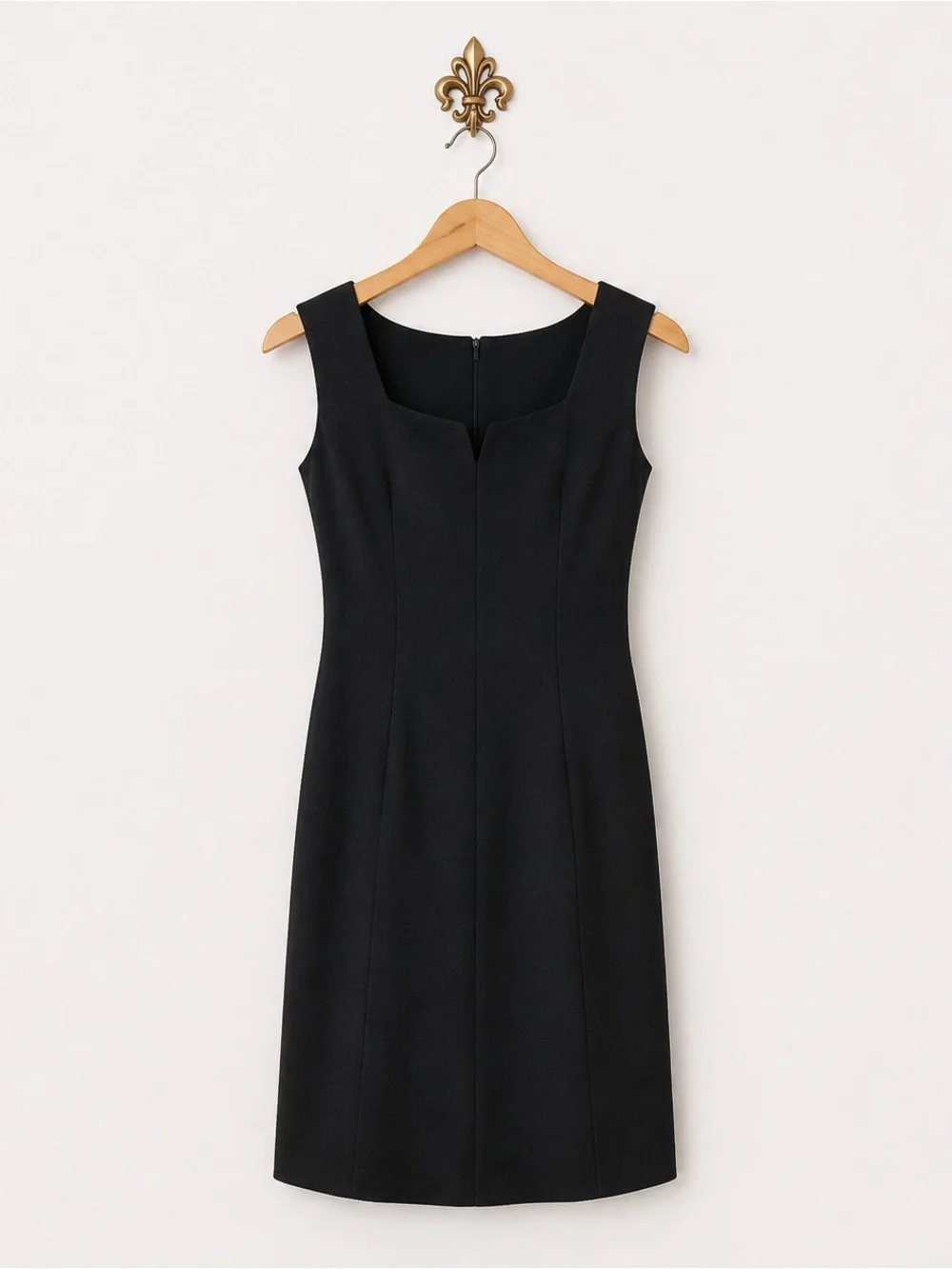 Vintage Classic Black Jackie O Style Sleeveless Dress + Overlay Bolero Top M - Picture 2 of 7